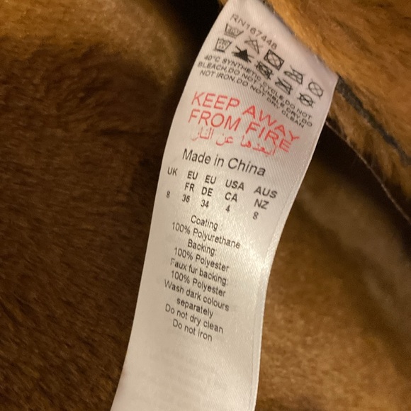 PrettyLittleThing Faux Fur Leather Jacket - Picture 8 of 8